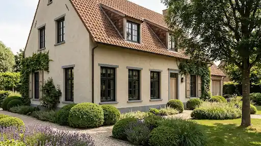 Landelijke woning met een karaktervolle gevel
